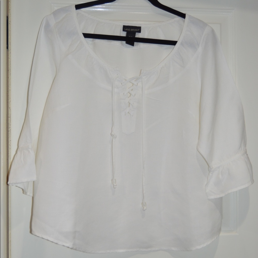 Lane Bryant linen top (3)
